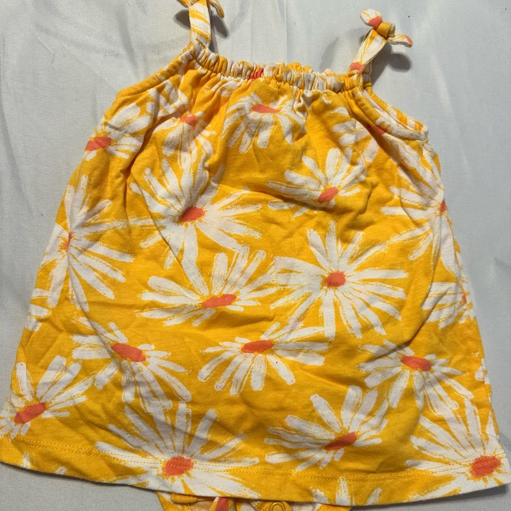 Yellow Floral Kids Top